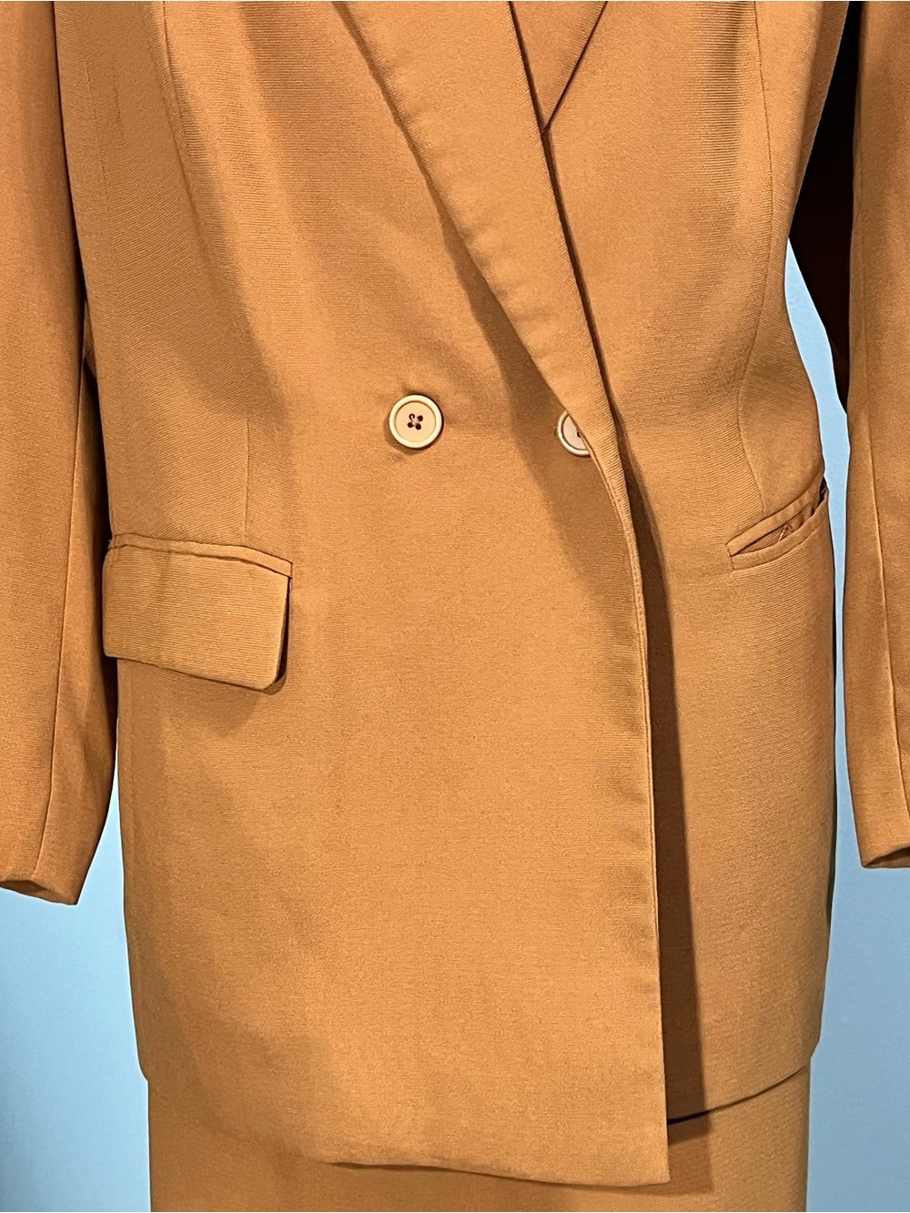 Jessica London Skirt Suit plus 18 Orange Two-Piece midi length office church - Picture 8 of 9